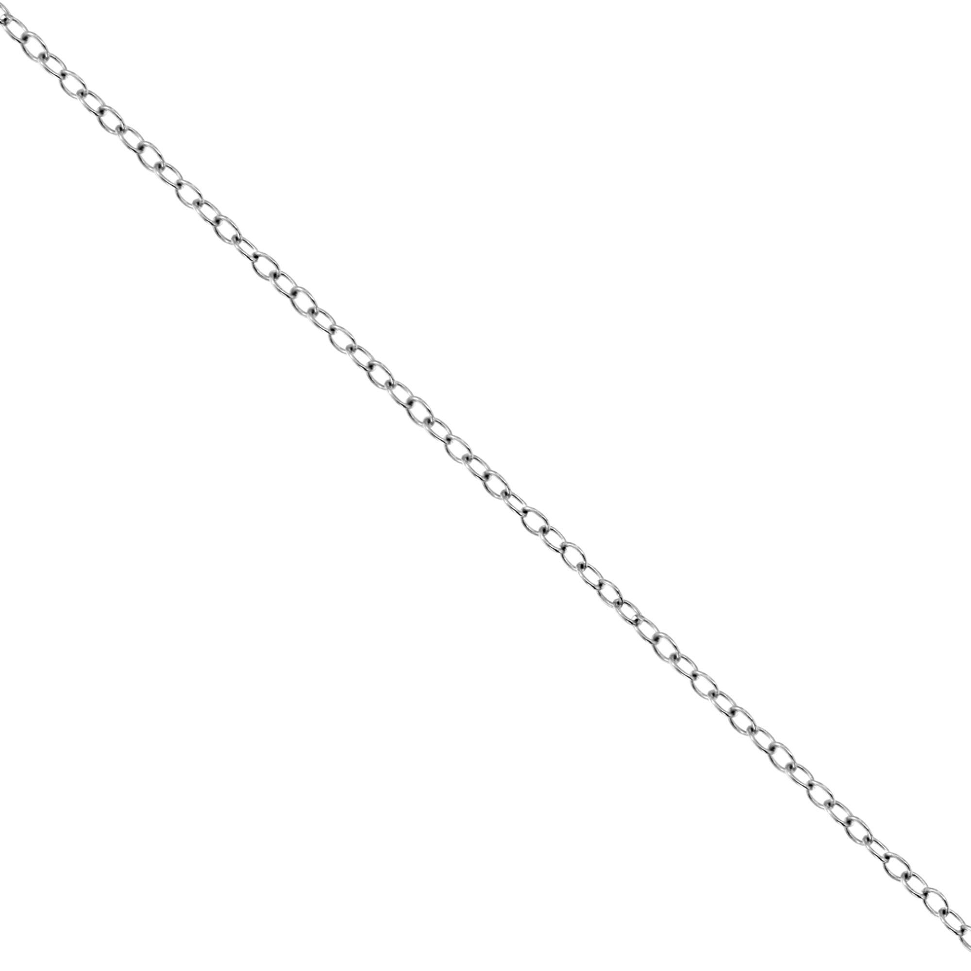 10K White Gold 1/10 Cttw Miracle Set Round-Cut Diamond 18" Pendant