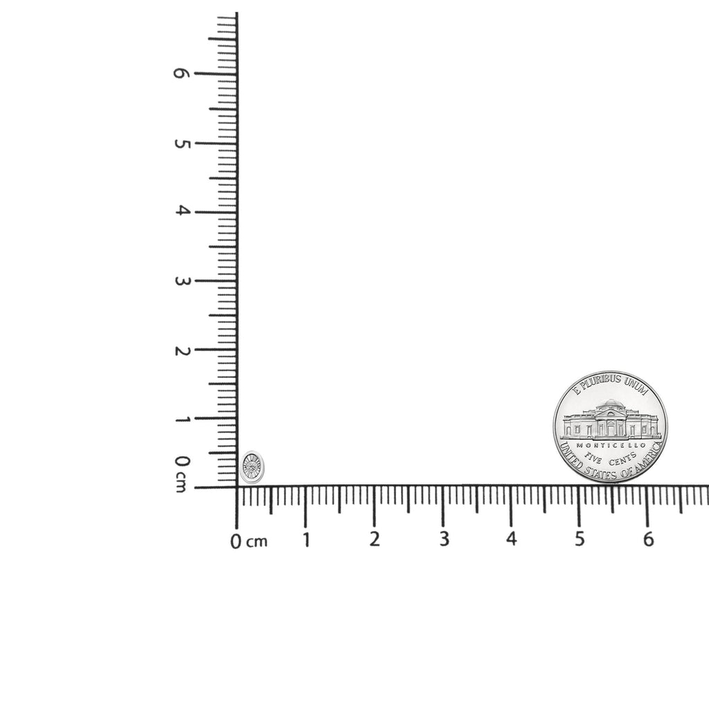 10K White Gold 1/10 Cttw Miracle Set Round-Cut Diamond 18" Pendant