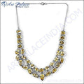 Stunning Citrine Silver Necklace - Elegant Jewelry for Every Occasion